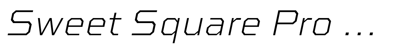 Sweet Square Pro ExtraLight Italic